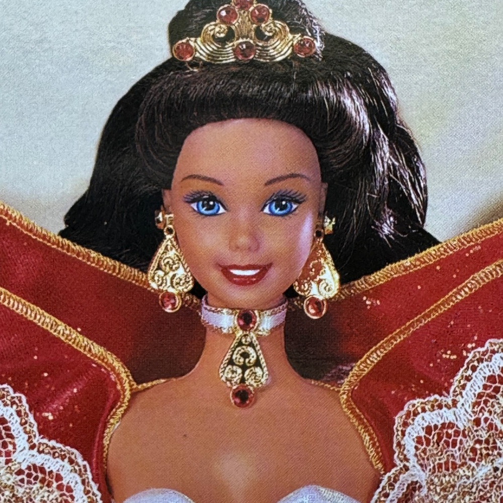 RARE VTG Happy Holidays 1997 Barbie Doll Mattel Special Ed. MISPRINT Blue Eyes - Picture 4 of 8